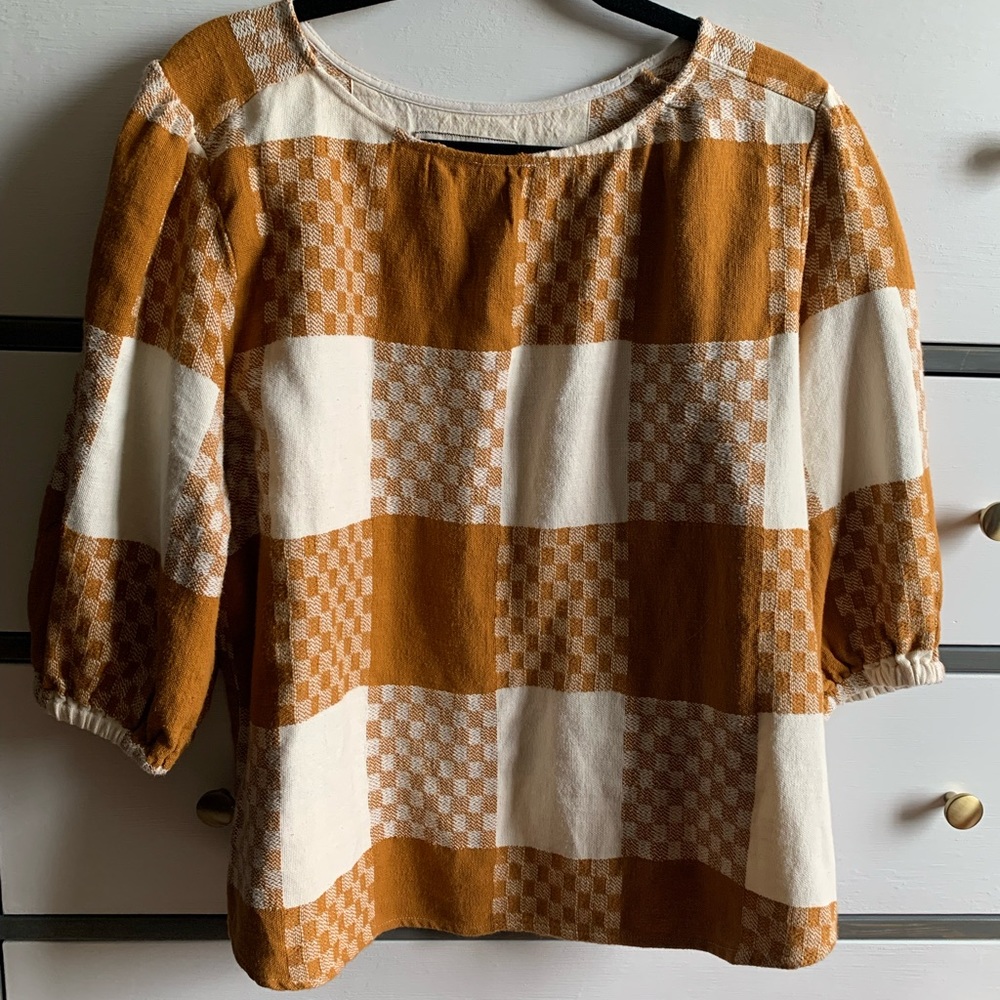 Ace & Jig Goldie Blouse in Clove size L like new